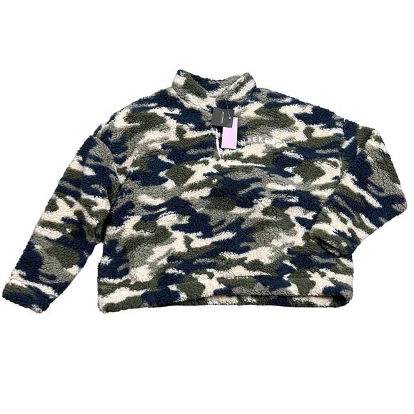 Grayson Threads Juniors' Camo Print Weekend Sherpa Sweatshirt - XXL - NWT - Picture 4 of 8